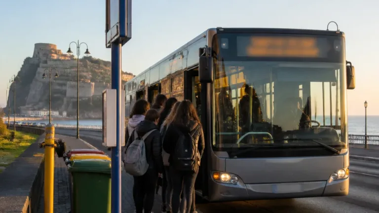 EAV: sugli autobus mattutini per studenti torna la dicitura «Corsa Scolastica» a Ischia