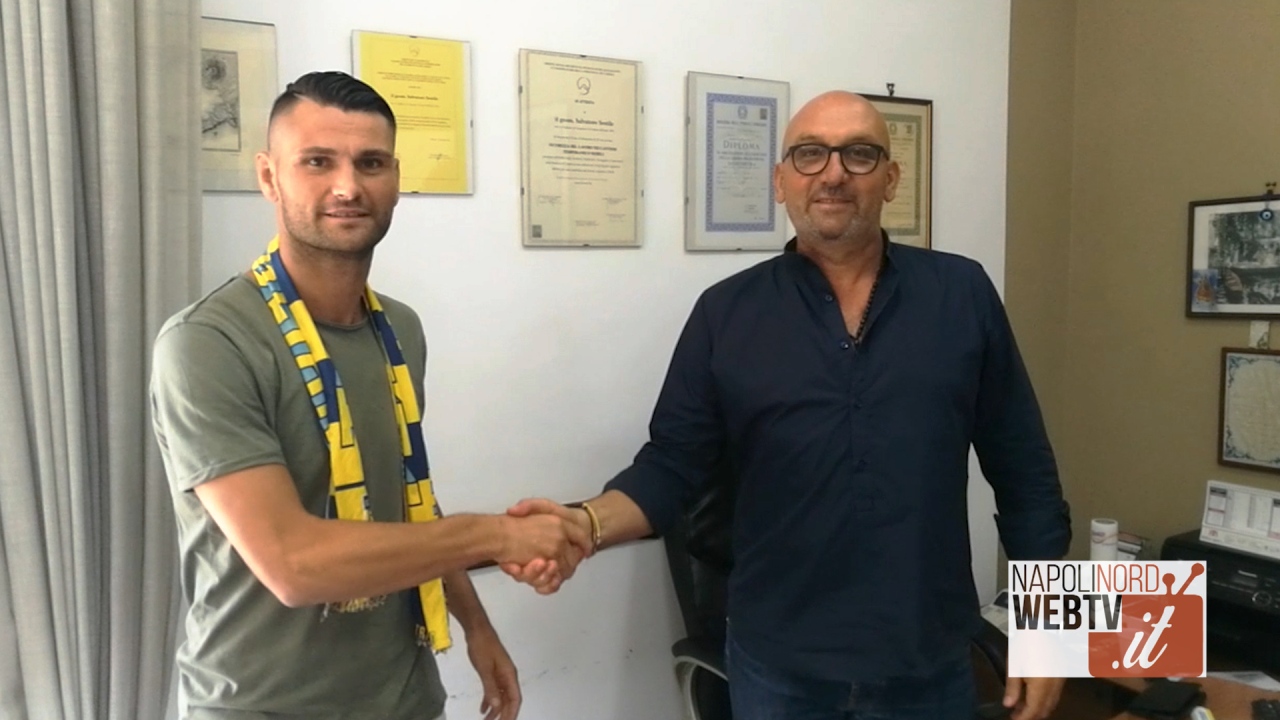 Calcio, a Giugliano ritorna Castaldo. Sestile: “Atleta e uomo legato alla maglia gialloblù”. Video